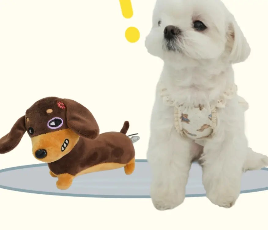 Palus pesukaru koer mänguasi pehme piiksutav näri väikestele ja keskmistele koertele