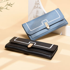 Women’s Long And Simple Student Large Capacity Multi-card-slot Clutch - Stylish Clutch Perfect for Students