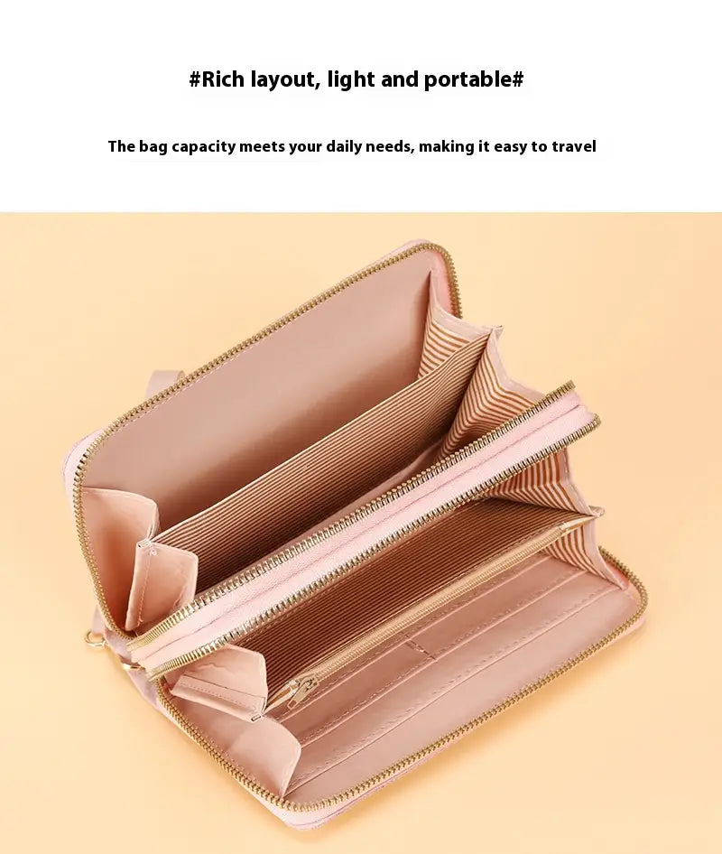 Portefeuille en cuir synthétique en plusieurs couleurs avec des emplacements de carte et une conception compacte