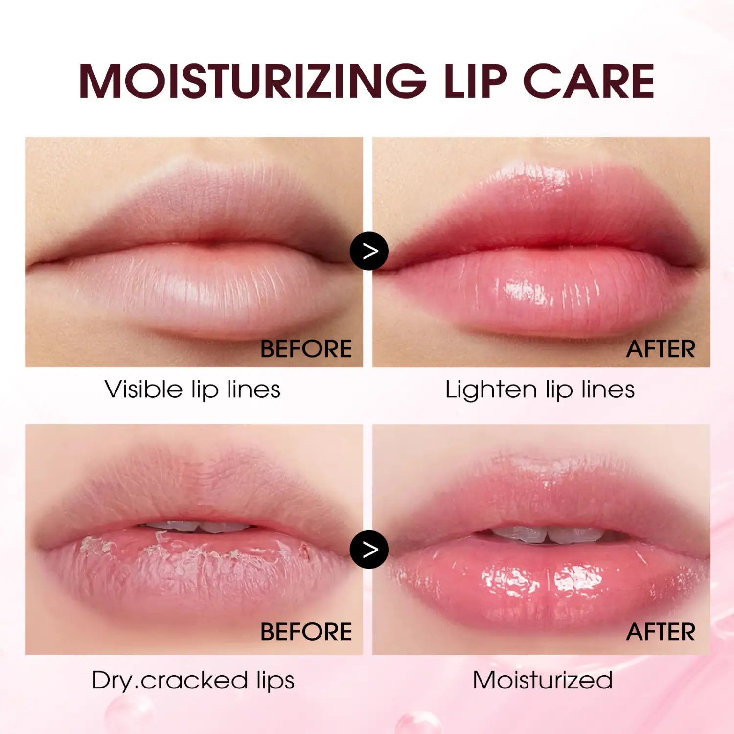 Aloe Lip Gloss with Strawberry Flavor Nourishing Moisturizer for Smooth Lips