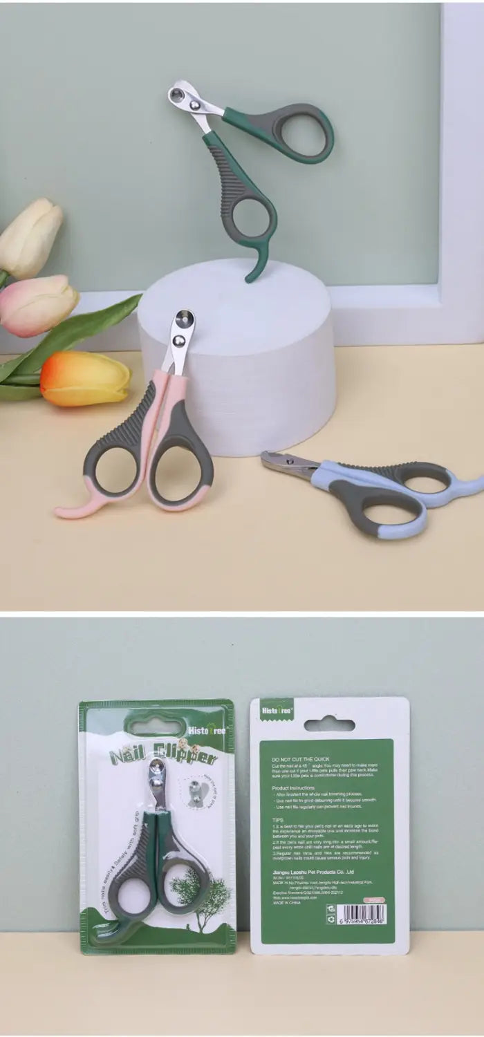 Lemmiklooma küünte klipper koertele ergonoomiline hooldusriist roosa sinise rohelisega