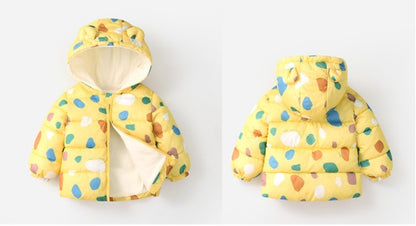 Off-season New Autumn And Winter Children’s Light Hooded BabyCotton Jacket