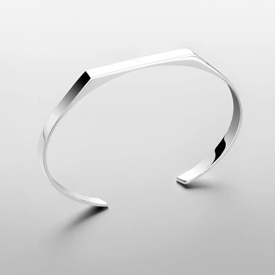 Geometric Simple Advanced Stainless Steel Light Luxury Men’s Bracelet