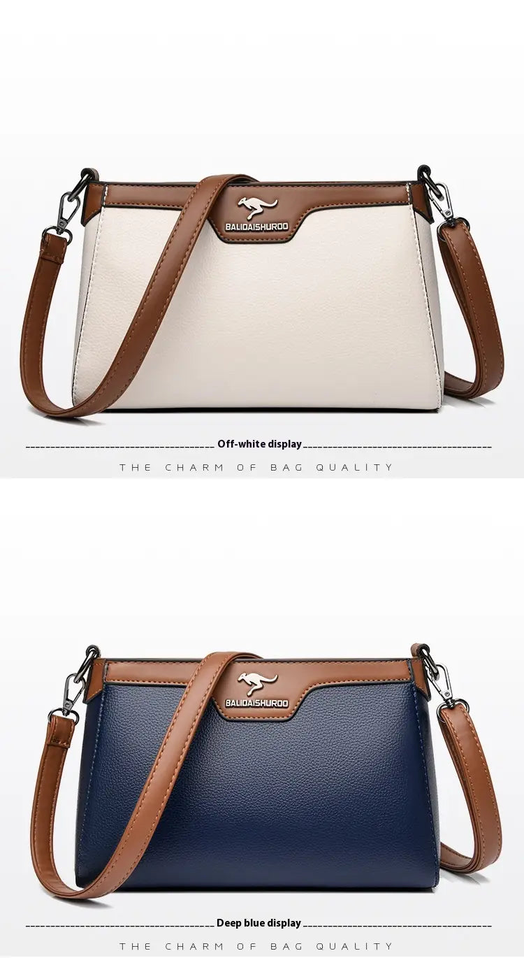 Organisateur de valise de voyage en cuir PU avec plusieurs poches à fermeture éclair