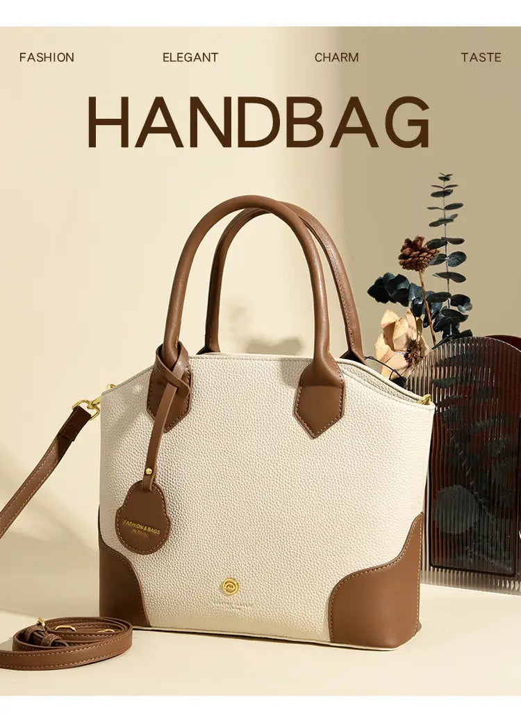 Versatile Retro Minimalist Crossbody Bag in Polyester with Sandwiched Pocket