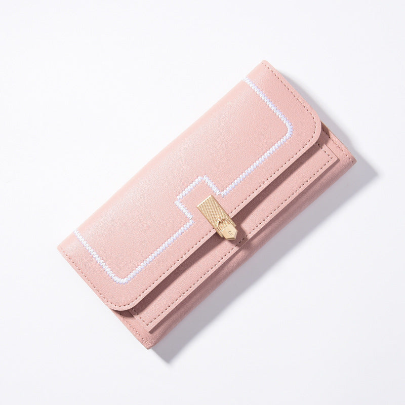 Women’s Long And Simple Student Large Capacity Multi-card-slot Clutch - Stylish Clutch Perfect for Students