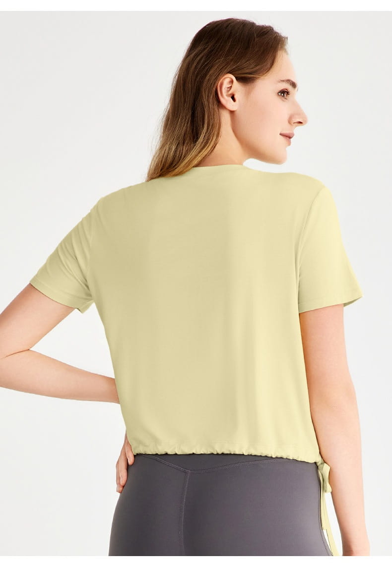 Tricou de antrenament roz roz și negru și negru pentru fitness yoga