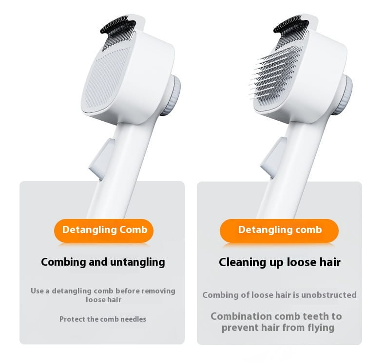 Lemmikloomakamm kassidele ja koertele valge detngling peibutamise tööriist