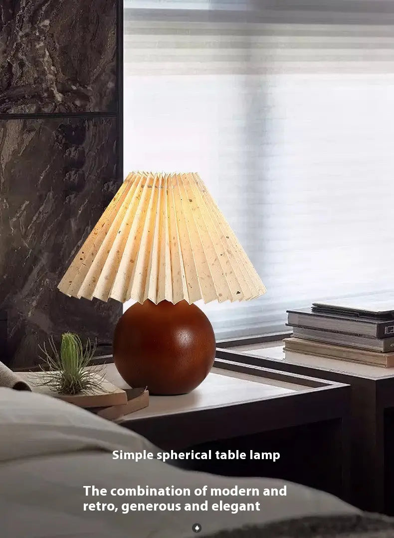 Walnut Color Changing Tricolor Bulb for Bedroom Bedside Lamp and Cozy Atmosphere Table