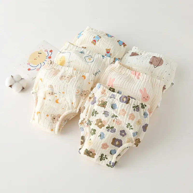 Bubble Training Pants with Gauze Diaper for Ring Urine Toddler