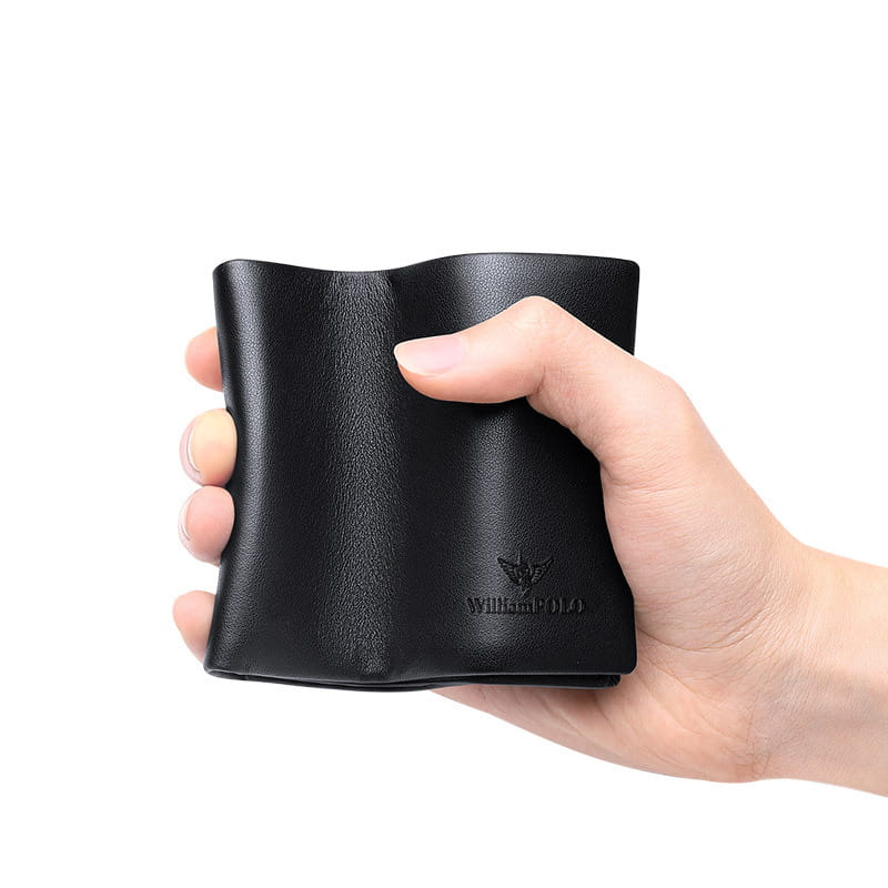 Layer Cowhide Wallet in Solid Colors for Men and Women the United States