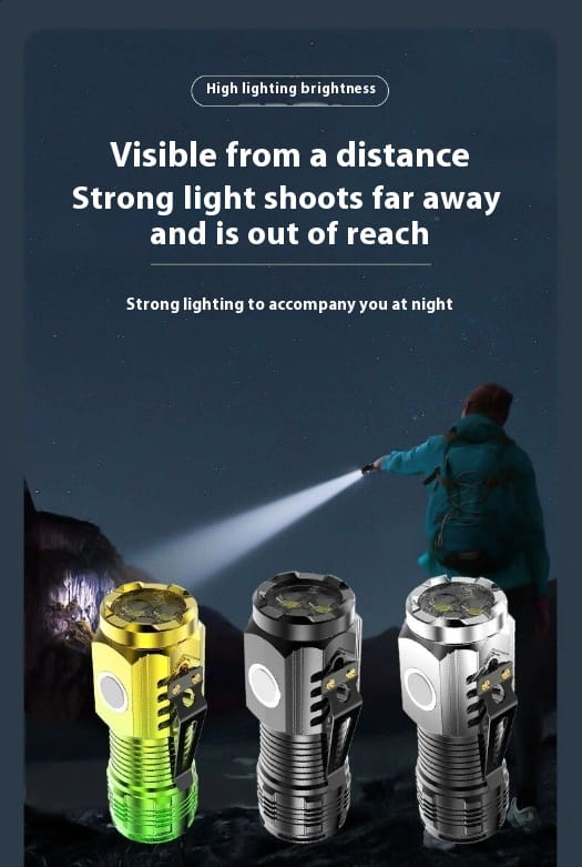 Mini Burst Flashlight Charging Cable with Magnetic and Non-Magnetic Options