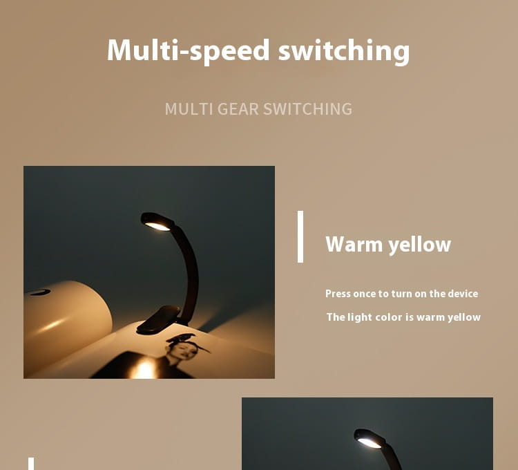 Rechargeable Folding Table Lamp with Simple Electrodeless Dimming