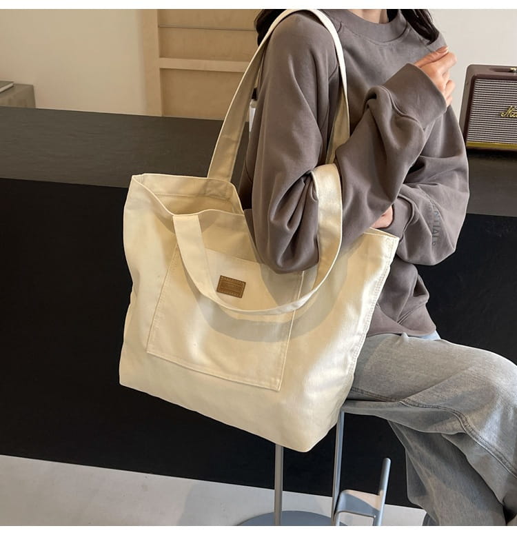 Sac vertical carré de valise de voyage en toile avec organisateur d'emballage à fermeture éclair