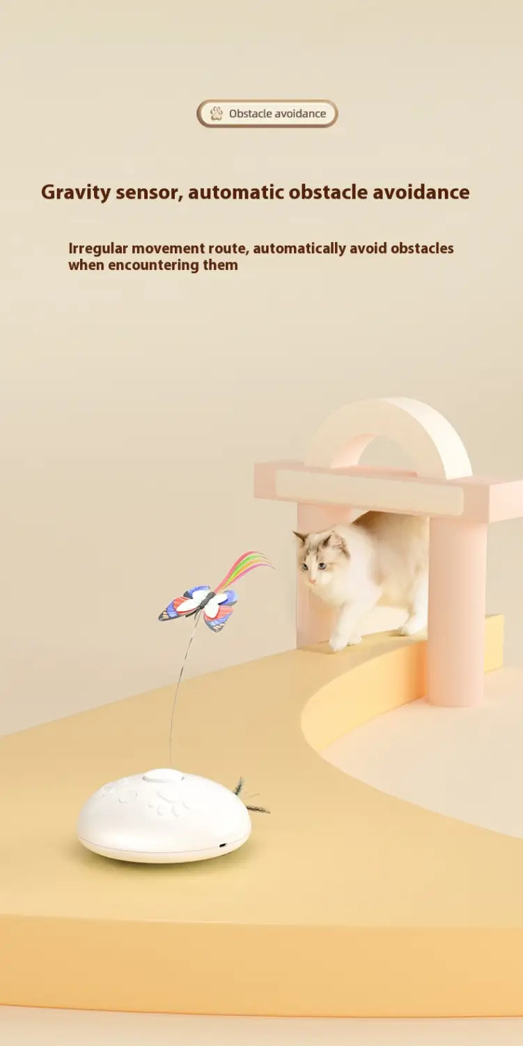 Interaktive Federkatze Spielzeug für Innenkatzen jagen und spiele Übung