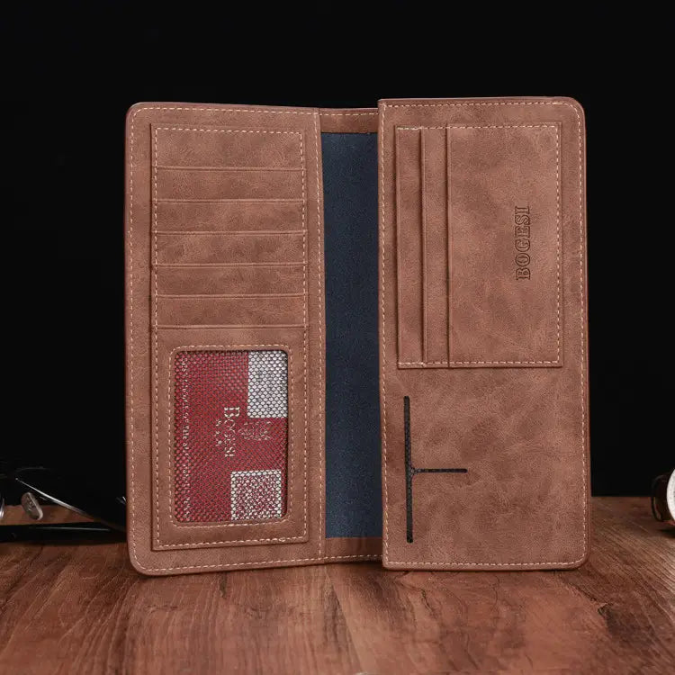 High-Grade Men’s PU Wallet with CHF Compatibility for the United States