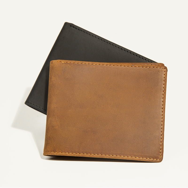 Leather Money Clip Wallet with Card and ID Slots in the United States