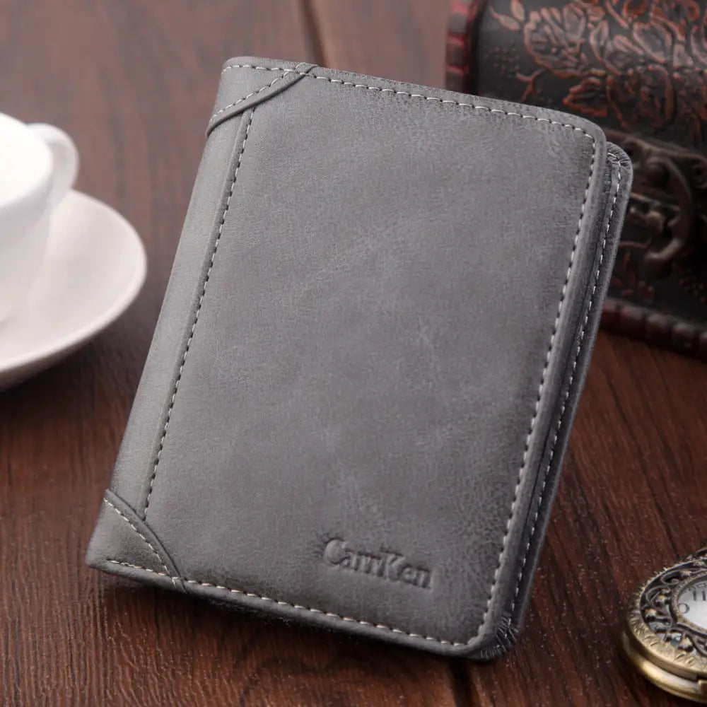 PU Leather Wallet with Multiple Slots for United States and CHF Currency