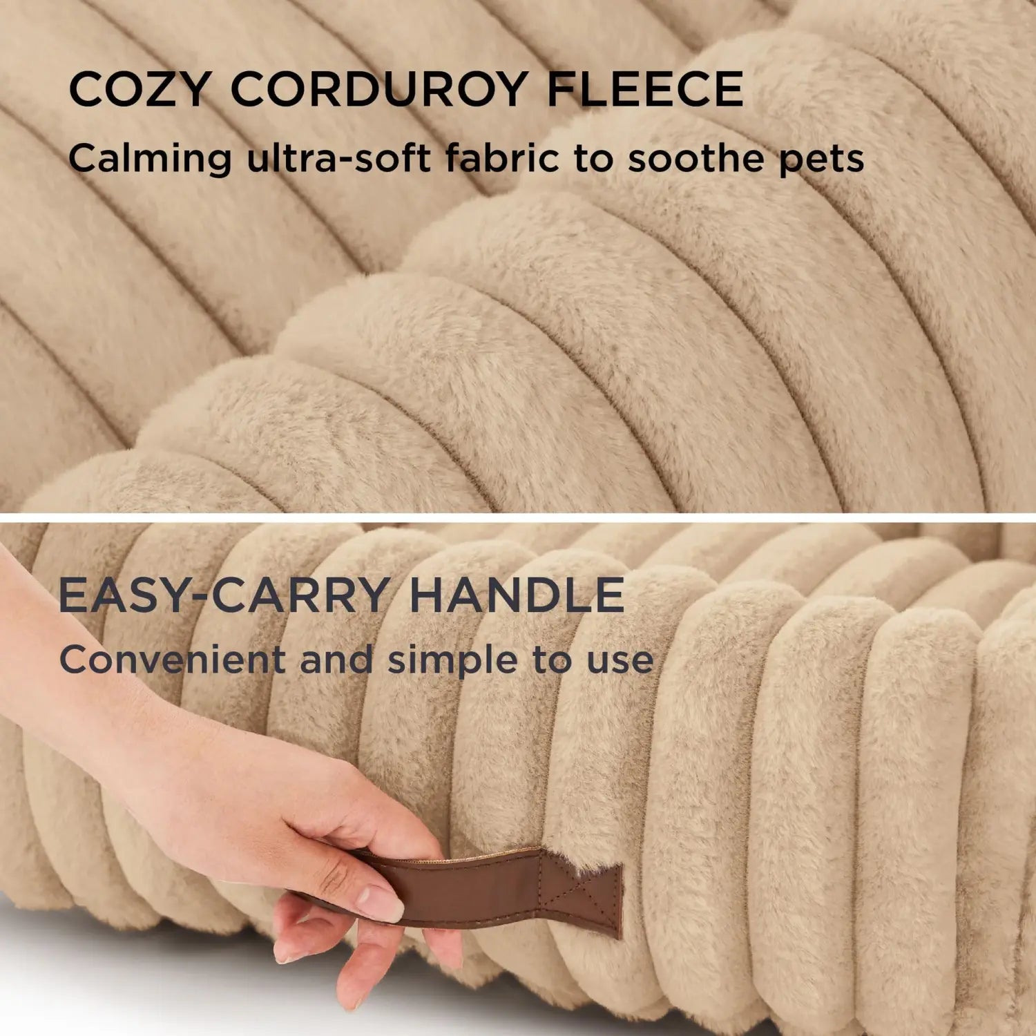 Ortopedinen pestävä koiran sängyn muhkea tyyny pienille ja keskisuurille lemmikkeille