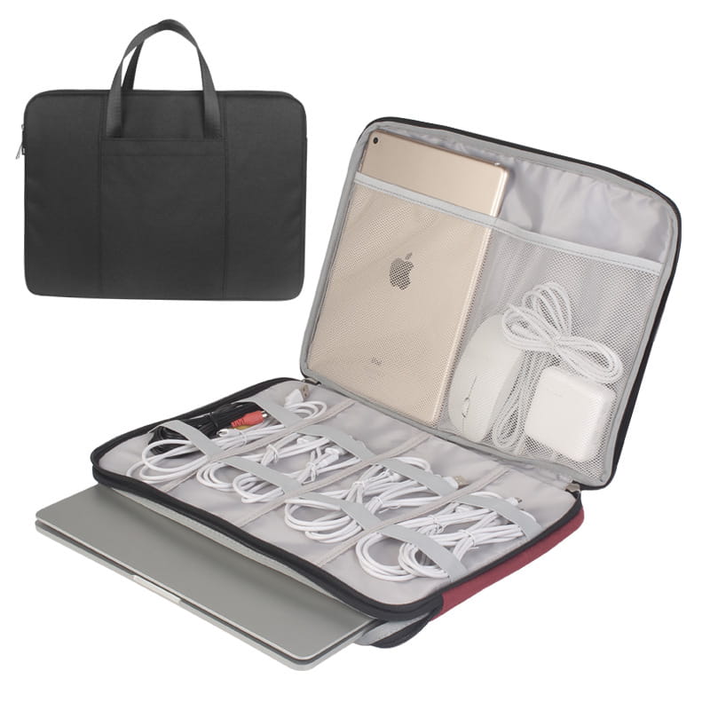 Waterproof Oxford Laptop Bag Shock Resistant Zipper Carrying Case Multiple Colors