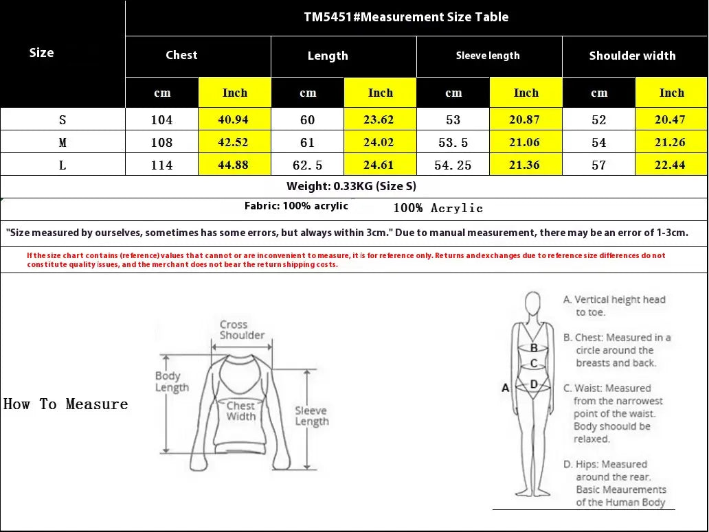 Strawberry Beige Loose Pullover Sweater for Women Acrylic Wool Knit Top