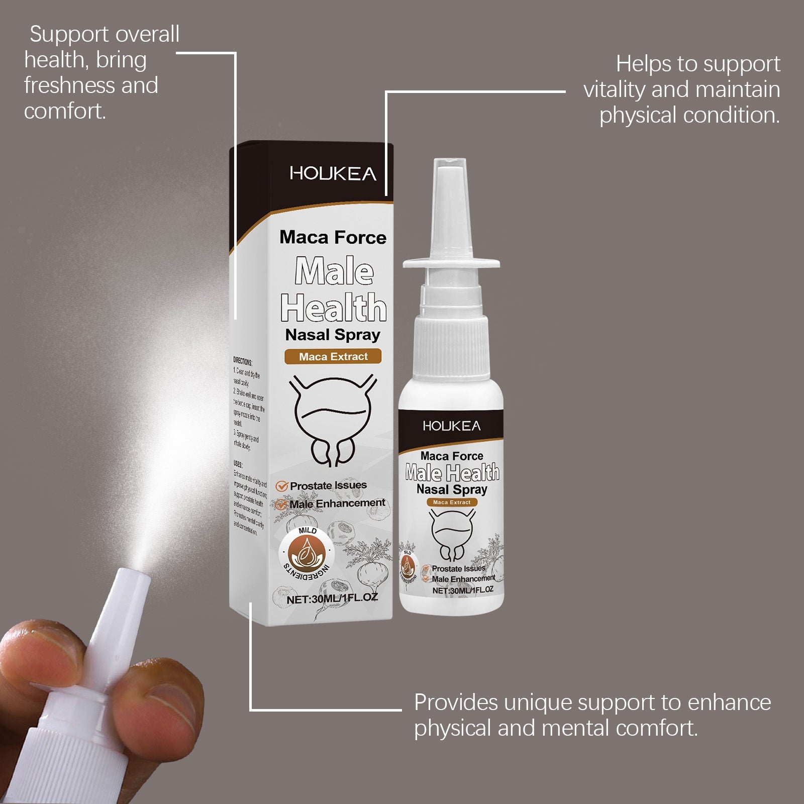 Daily Exercise Body Relief Spray with Macagan Bee Venom Mugwort 30ml - Teleplus and daily exercise body relief spray