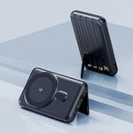 Dark Blue Power Bank with 5V 2A 9V 2.22A and 12V Charging Capacities - Fast dark blue power bank charging capacities