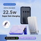 Dark Blue Power Bank with 5V 2A 9V 2.22A and 12V Charging Capacities - Fast dark blue power bank charging capacities