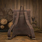Dark Brown Genuine Leather Tote Bag with Double Strap and 3D Pockets - Teleplus genuine leather