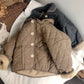 Dark Gray Khaki Cotton Coat Lapel Warm Liner for Coats - Teleplus coat lapel warm