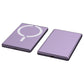 Dark Gray Violet Shell Alloy Magnetic Mini Power Bank Portable Charger - Teleplus magnetic power bank mini portable