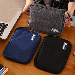 Data Cable Storage Bag in Navy Blue Gray or Black for United States CHF - Tame Your Cables with This Stylish united