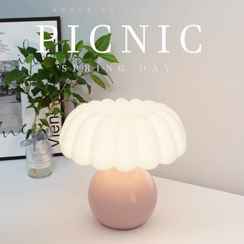 Dayuan Garden Mushroom Night Lamp with Full Spectrum Ceramic Light - dayuan garden mushroom eye protection small night