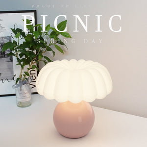 Dayuan Garden Mushroom Night Lamp with Full Spectrum Ceramic Light - dayuan garden mushroom eye protection small night