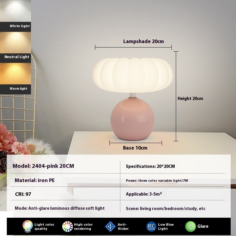 Dayuan Garden Mushroom Night Lamp with Full Spectrum Ceramic Light - dayuan garden mushroom eye protection small night