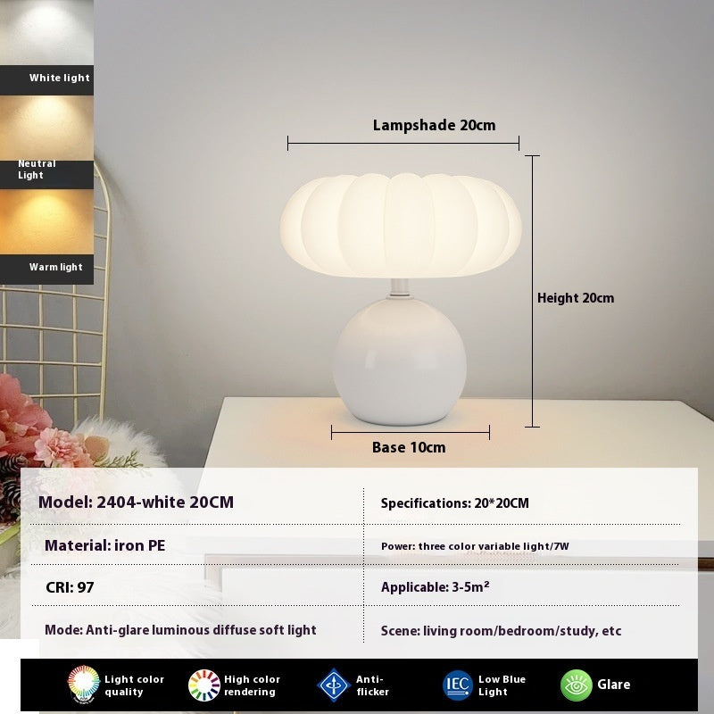 Dayuan Garden Mushroom Night Lamp with Full Spectrum Ceramic Light - dayuan garden mushroom eye protection small night