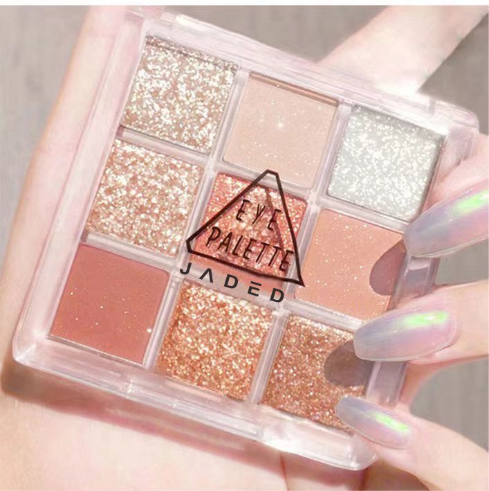 Dazzling Nine Color Eye Shadow Plate Hot Shimmer Matte Variety Palette - Teleplus Colors eye shadow plate dazzling nine