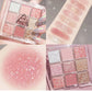 Dazzling Nine Color Eye Shadow Plate Hot Shimmer Matte Variety Palette - Teleplus Colors eye shadow plate dazzling nine