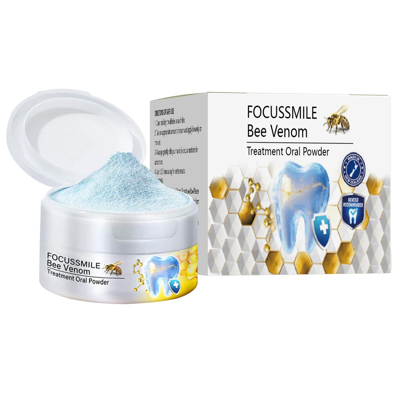 Dazzling White Toothpowder with Enzyme for Bright Teeth 80g - Teleplus enzyme dazzling white toothpowder bright teeth