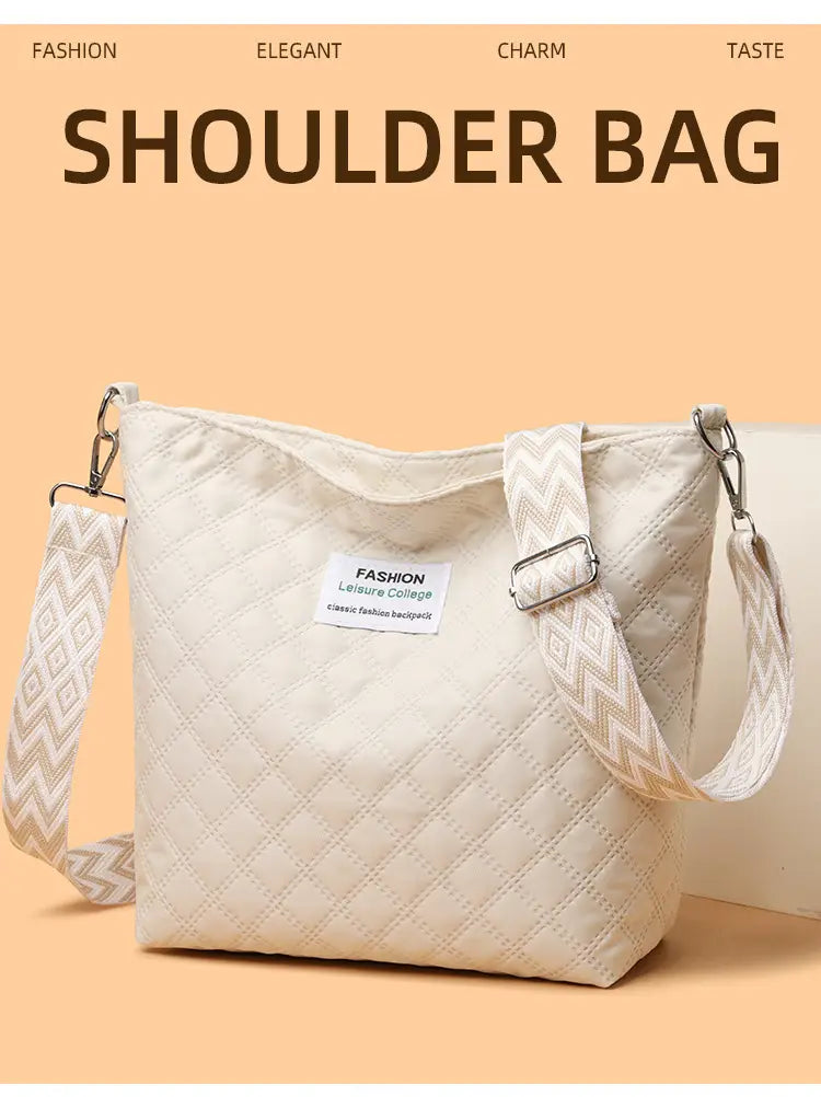 Oxford-Stoffkreuzbody-Umhängetasche mit Zipper mehrfarbiger Reiseboten