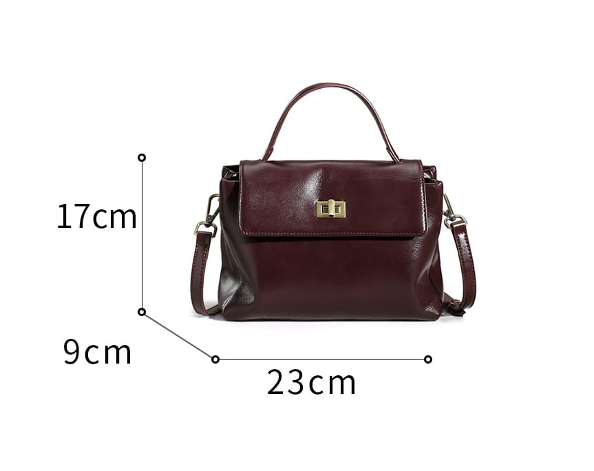 Sunset Yellow Polyester Cotton Shoulder Bag with Leather Details for United States