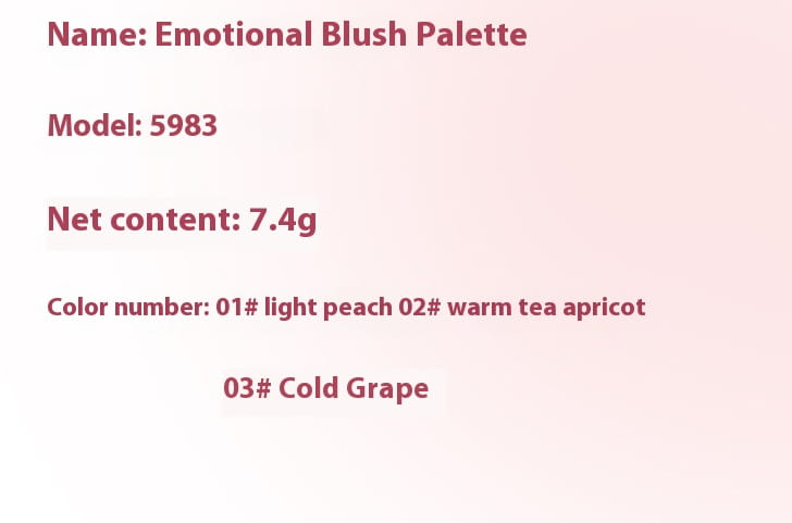 Long Lasting Blush Palette for All Skin Types Natural Matte Rouge Makeup