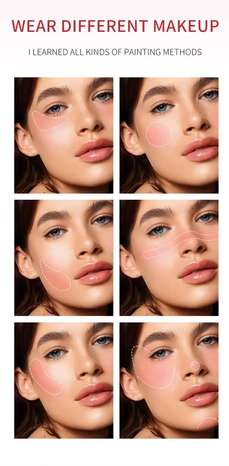 Universal Rouge Blusher Makeup for Natural Nude and Classic Looks