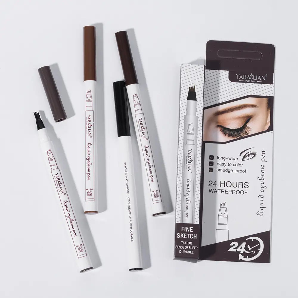 Four Fork Distinct Eyebrow Pencil Makeup with Long-Lasting Packaging