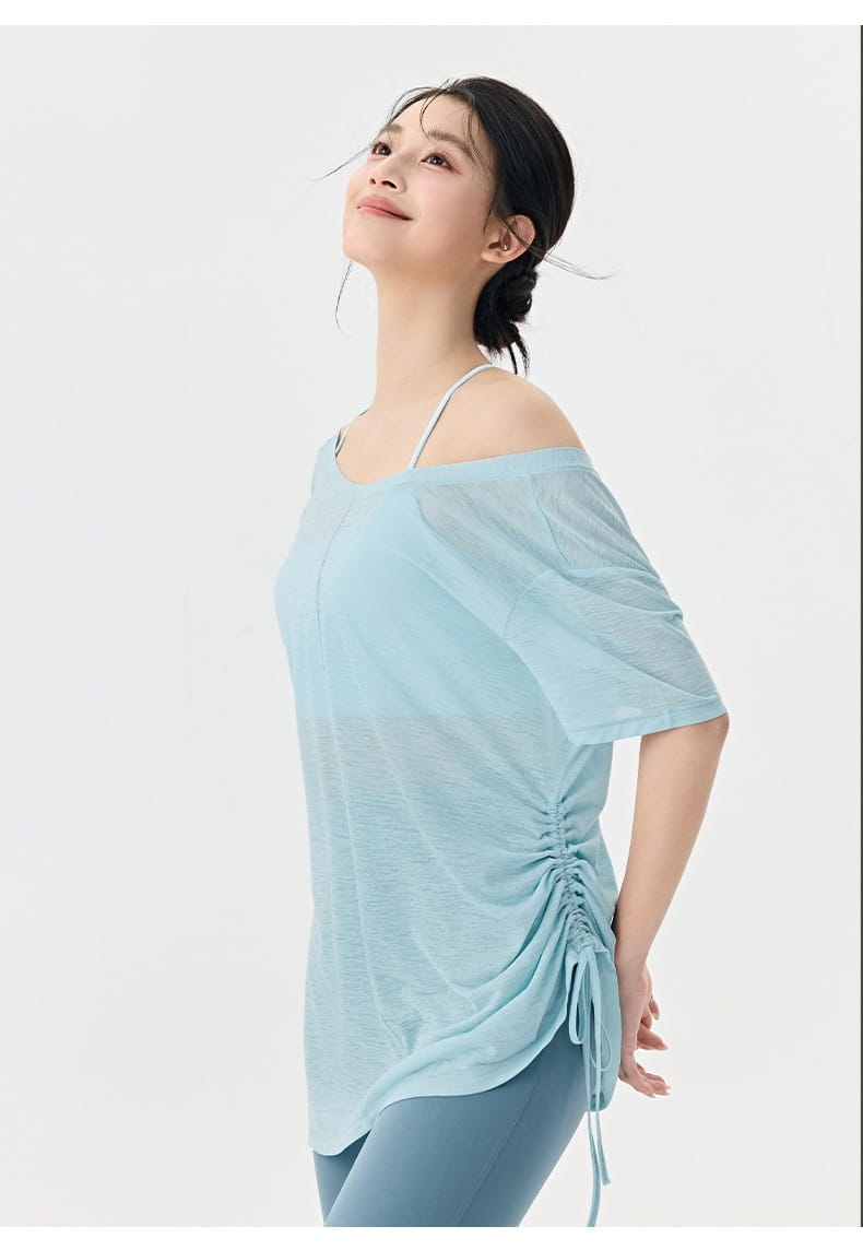 Tsirrus sinine piparmünt hall plisseeritud õhukese kleidi seelik siidipolüestriga