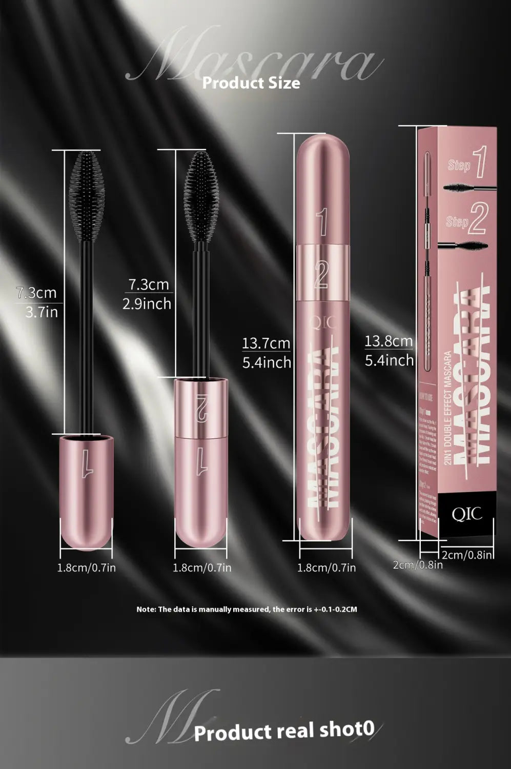 Waterproof Volumizing Mascara Black Long Thick Curling Smudge Proof Eye Makeup