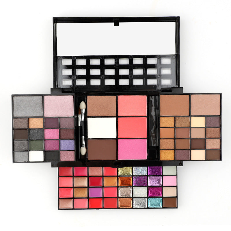 74 Colors Makeup Set Lip Gloss Blush Eyeshadow Highlight Combination Plate Wholesale Makeup Set - Get Ready for a Color