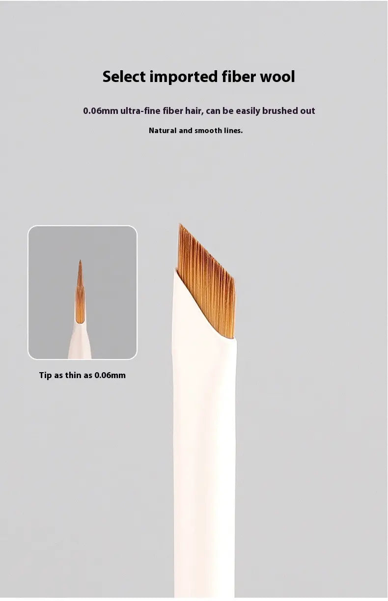 Instrument de machiaj cu fibră vegană cu perie vegană cu pensulă flată cu geantă