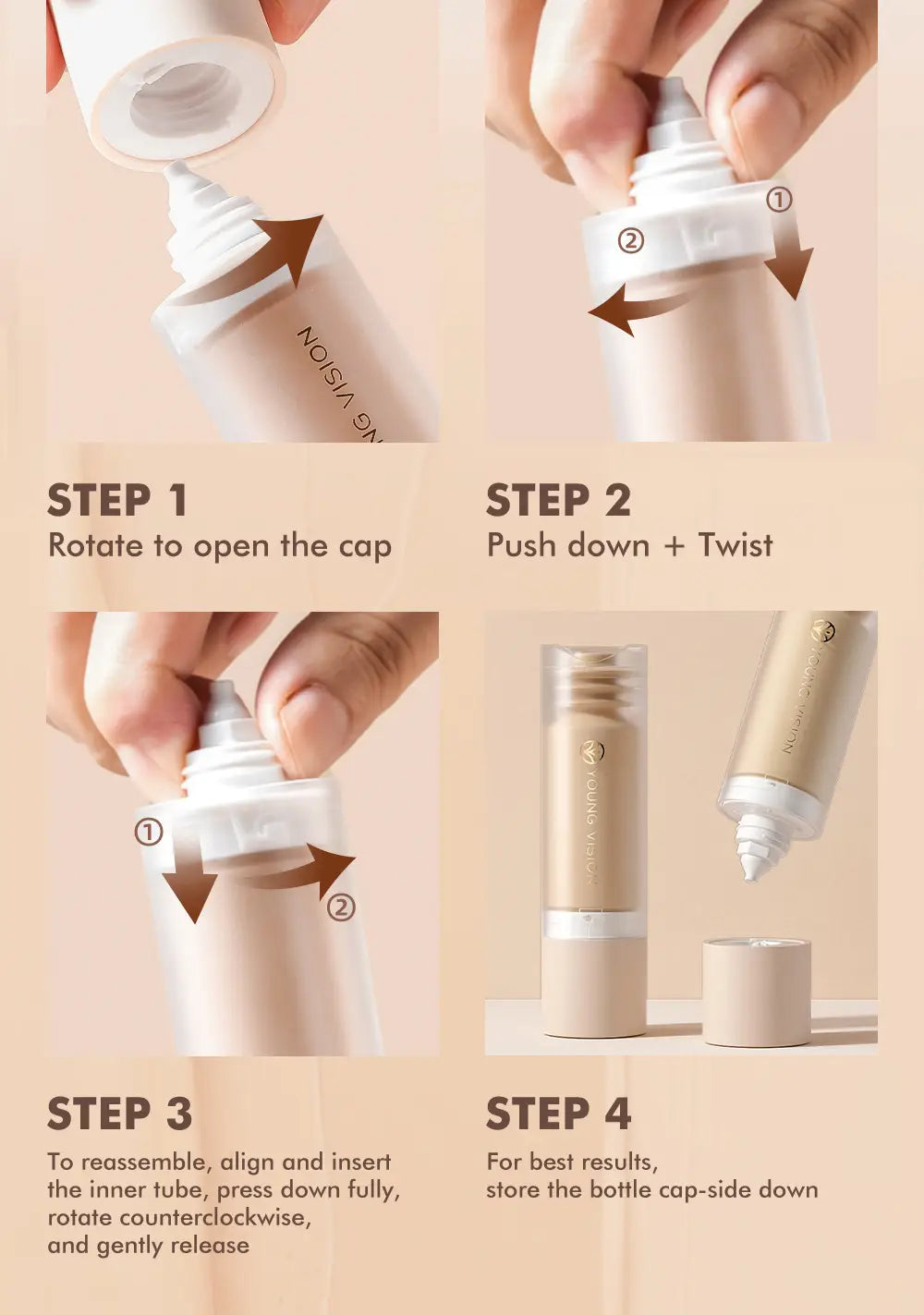 Oil Control Liquid Foundation Large Capacity for Oily Skin 40ml