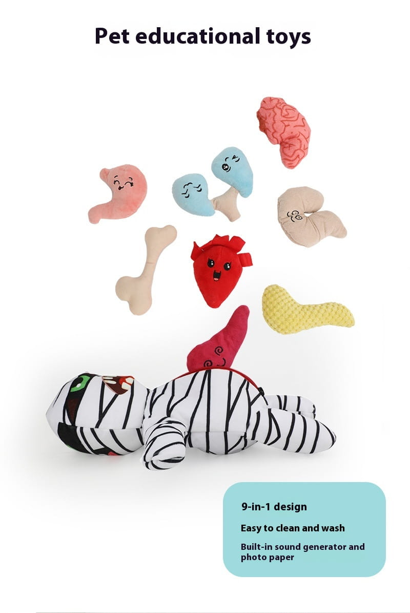 Puzzle i leczenie wydawania zabawek Pluszowy interaktywny dziewięć sztuk zestawu